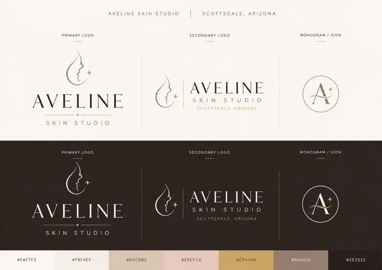 Aveline Skin Studio — Aveline Skin Studio Brand Identity System