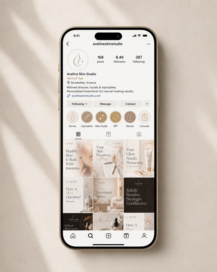 Aveline Skin Studio — Aveline Skin Studio Instagram Presence