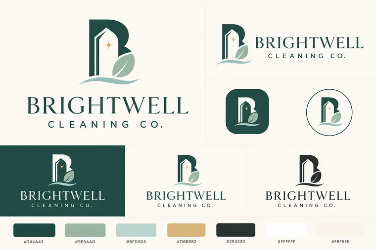 Brightwell Cleaning Co. — Brightwell Cleaning Co. Brand Identity System