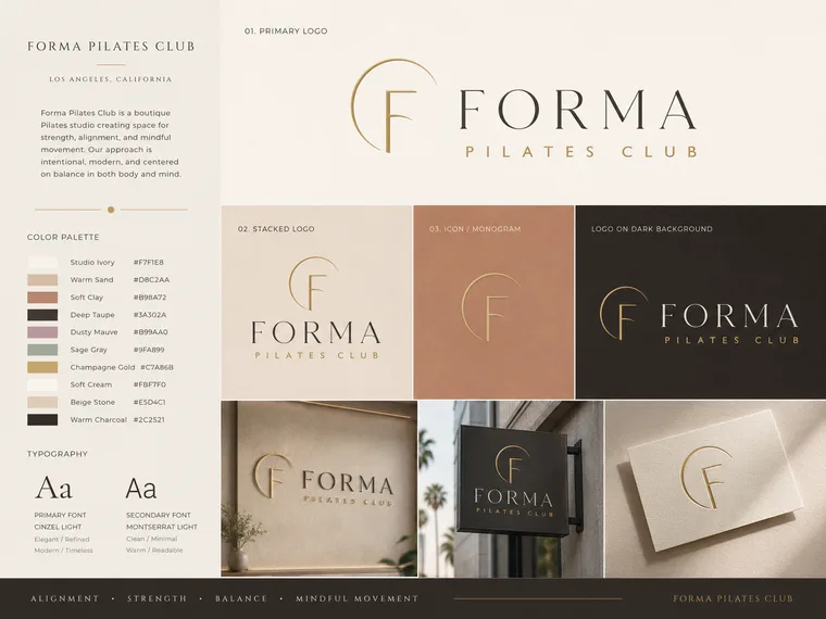 Forma Pilates Club — Forma Pilates Club Brand Identity System