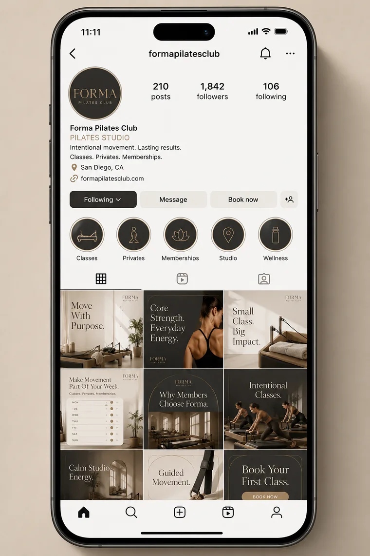 Forma Pilates Club — Forma Pilates Club Instagram Presence
