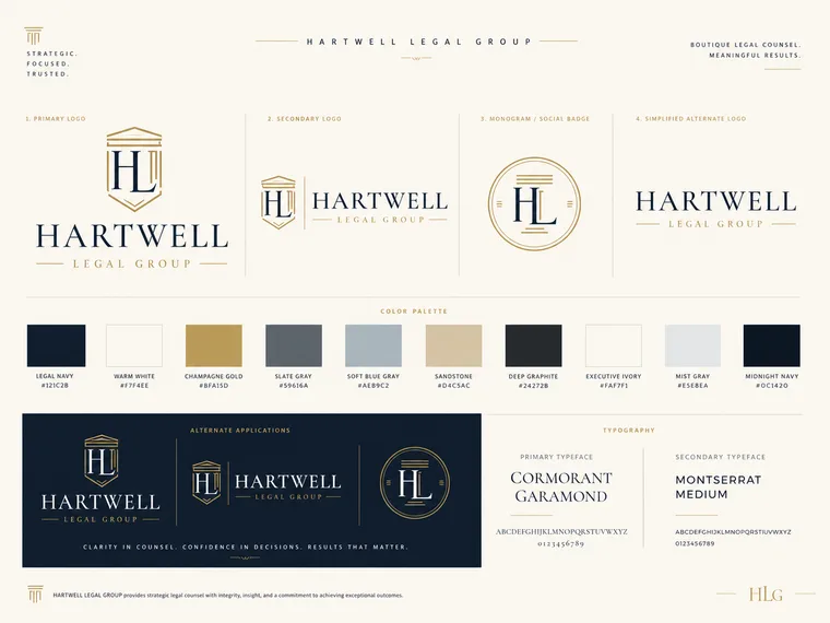Hartwell Legal Group — Hartwell Legal Group Brand Identity System