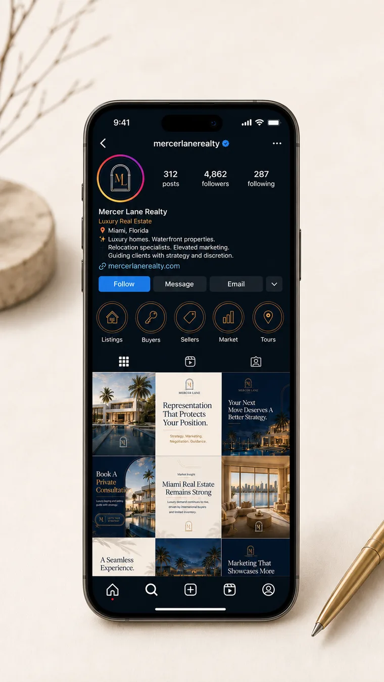 Mercer Lane Realty — Mercer Lane Realty Instagram Presence