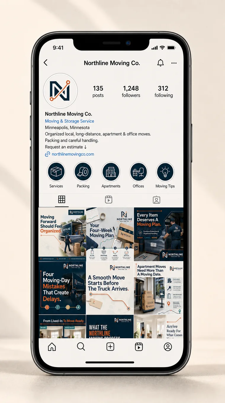Northline Moving Co. — Northline Moving Co. Instagram Presence
