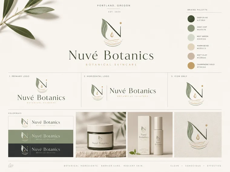 Nuvé Botanics — Nuvé Botanics Brand Identity System