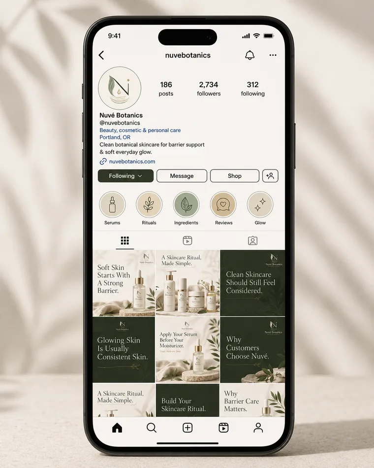 Nuvé Botanics — Nuvé Botanics Instagram Presence