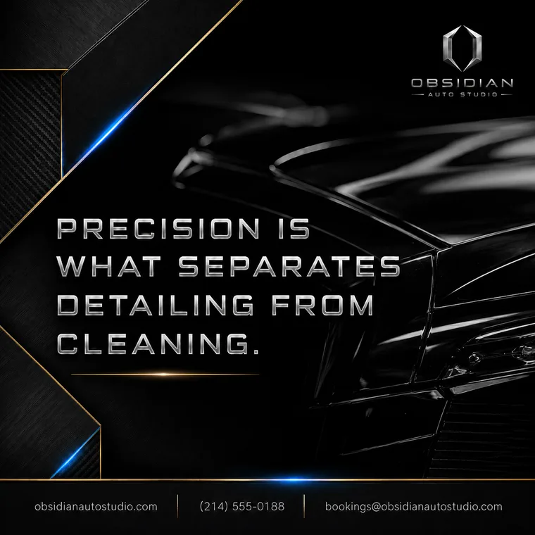 Obsidian Auto Studio — Precision Is What Separates Detailing From Cleaning