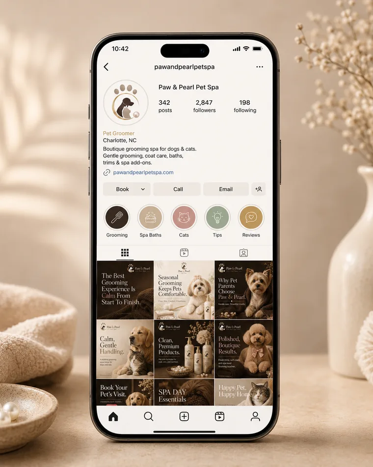 Paw & Pearl Pet Spa — Paw & Pearl Pet Spa Instagram Presence