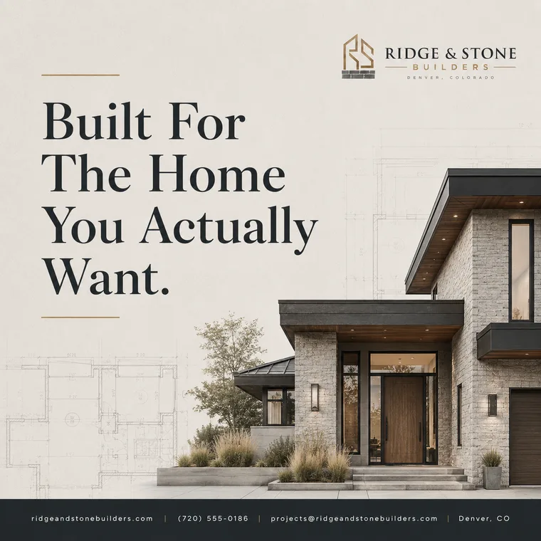 Ridge & Stone Builders — Built For The Home You Actually Want