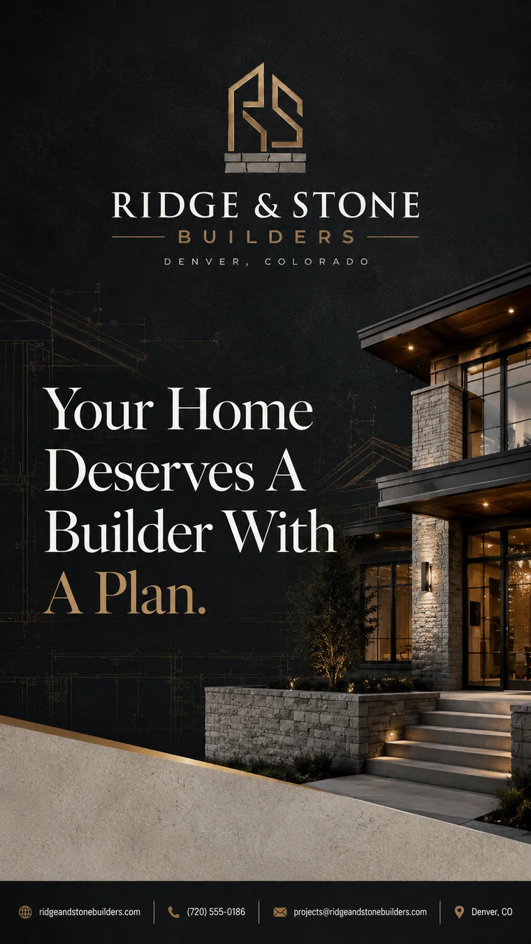 Ridge & Stone Builders — Your Home Deserves a Builder With a Plan