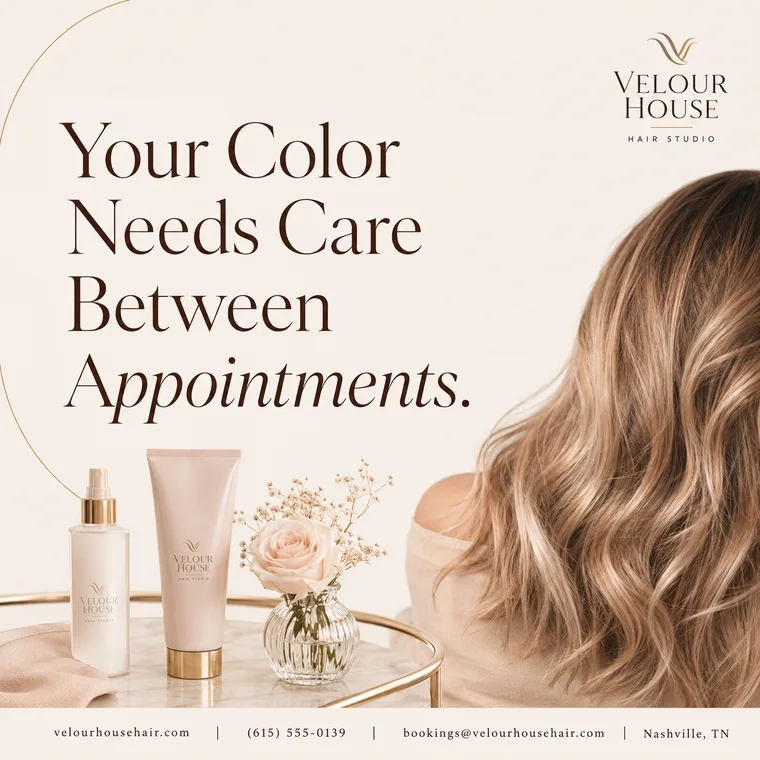 Velour House Hair Studio — Your Color Needs Care Between Appointments