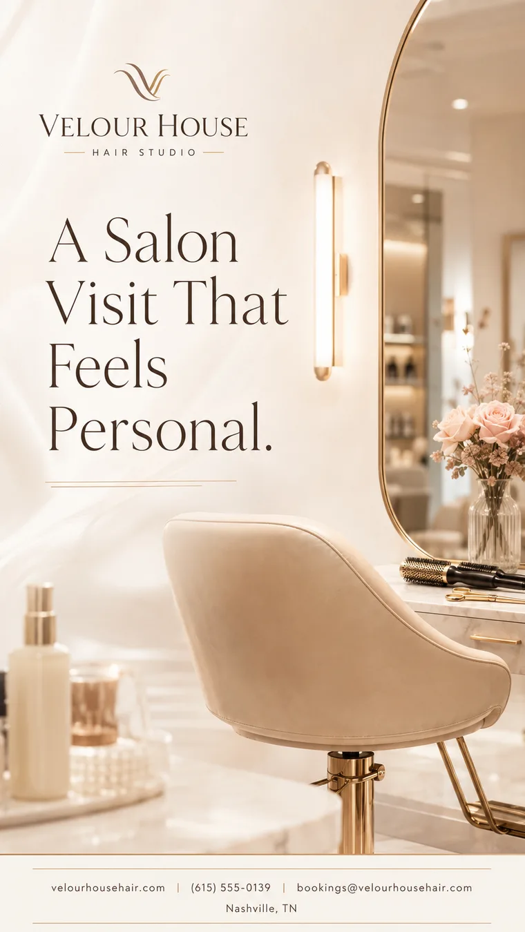 Velour House Hair Studio — A Salon Visit That Feels Personal